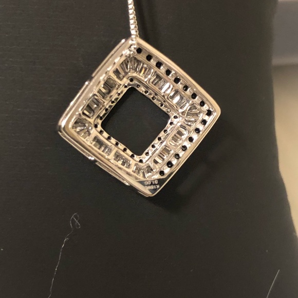 ❌sold❌black and white Diamond Necklace - Picture 4 of 8